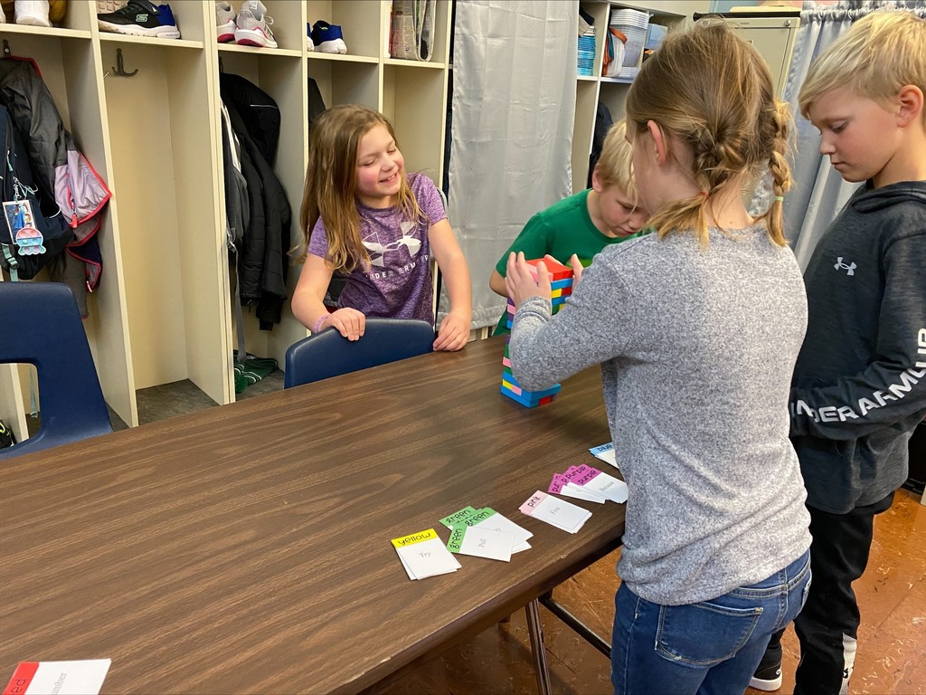 Sight word Jenga 4